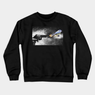 Bird on a bullet Crewneck Sweatshirt